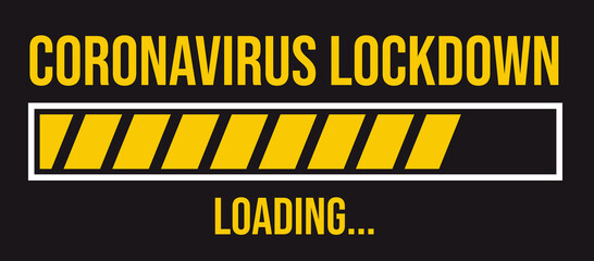 Covid-19 Lockdown Coronavirus loadingbar 