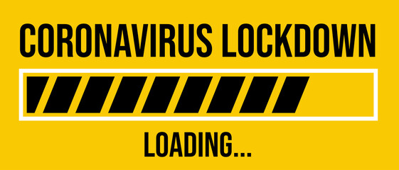 Covid-19 Lockdown Coronavirus loadingbar
