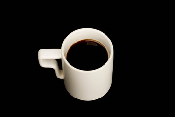 Obraz na płótnie Canvas coffee cup isolated on black
