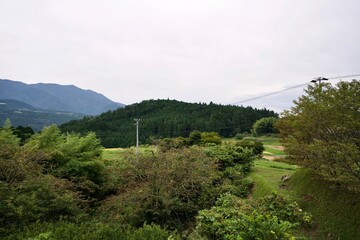 The view of Japanese rural place in Gifu.