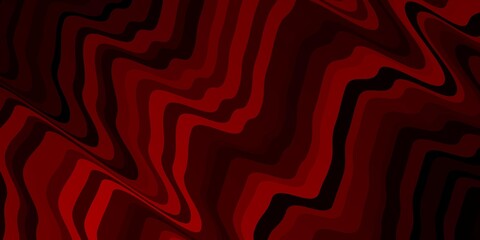 Dark Red vector pattern with curves.