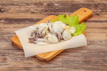 Raw seafood - cuttlefish for cooking