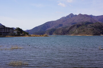Fototapeta na wymiar 河口湖界隈の風景