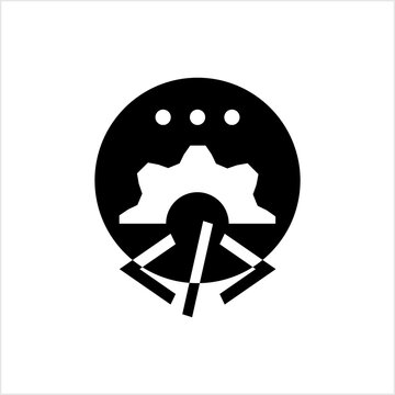Developer Coding Tool Icon, Custom Coding Icon