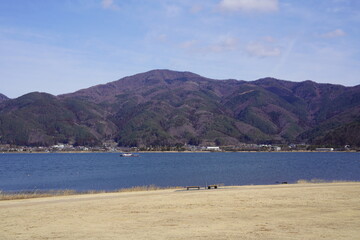 Fototapeta na wymiar 河口湖界隈の風景
