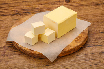 Dairy natural yellow butter piece