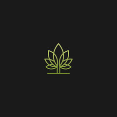 Leaf icon. golden leaf vector. green leaf. trendy leaf illustration