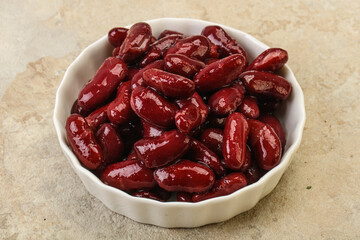 Canned red Kidney in the bowl