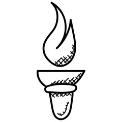 
Burning fire flame torch, olympics torch relay
