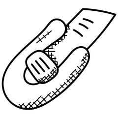 
A snap off blade for cutting paper
