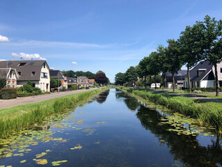 Fototapeta na wymiar Canal in Dedemsvaart