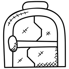 A spaceship entrance door concept of science and fiction
