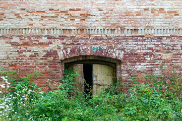 Old vintage rusty double doors