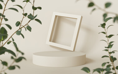 abstract geometric shape background, modern minimalist mockup for podium display or showcase