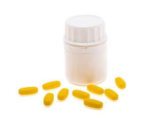 pills vitamins Isolated