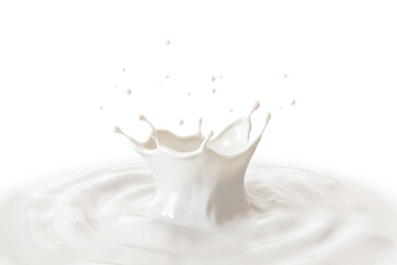 Milk splashing and pouring
