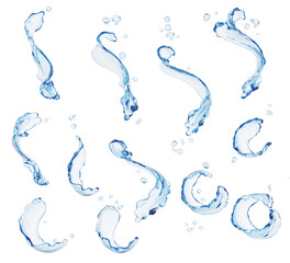 Fototapeta premium Splashing of water abstract background, 3d rendering