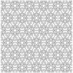 Patterns black and white illustration for coloring