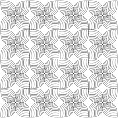 Patterns black and white illustration for coloring