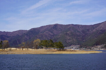 Fototapeta premium 河口湖の風景