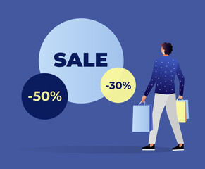 Discount sale concept