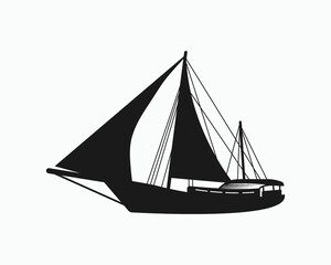 Tall Ships Boats Sign Symbol Icon Vector Illustration, Tall Ships Race Printable Vector Illustration