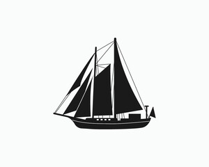 Tall Ships Boats Sign Symbol Icon Vector Illustration, Tall Ships Race Printable Vector Illustration