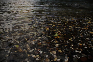 water on the rocks