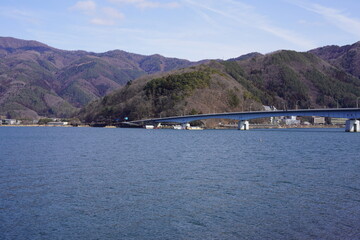 河口湖の風景