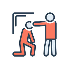 Color illustration icon for convince