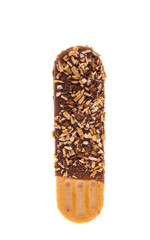 biscuit sticks in chocolate isolated