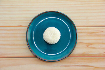 sweet dessert marshmallows in sugar a sprinkles