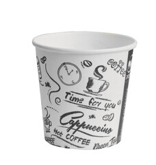 Gobelet café en carton noir recyclé