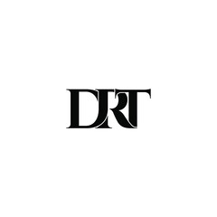 drt letter original monogram logo design