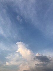 sky and clouds almost evening