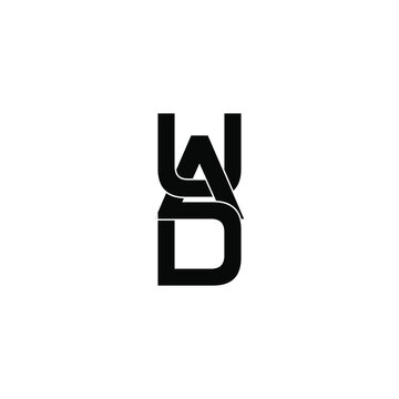 uad letter original monogram logo design