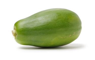 Papaya fruit isolated on a white background