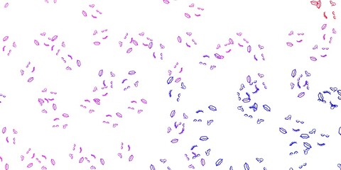 Light Purple, Pink vector pattern with feminism elements.