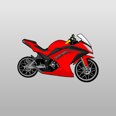Obraz na płótnie Canvas Cool motorbike design vector illustration