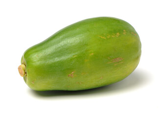 Papaya fruit isolated on a white background