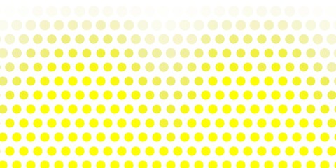 Light yellow vector background with bubbles.