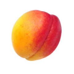 Fresh apricot fruits isolated on white background