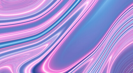 Abstract ultraviolet blank background, neon light. Blue and pink color gradient, lines and rays, oblique lines. Liquid lines.