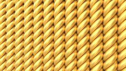 3d render pattern of golden shapes