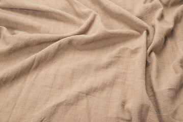 Fototapeta premium Cotton beige fabric pattern.