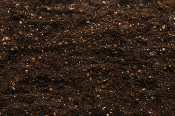 Black land for plant background.