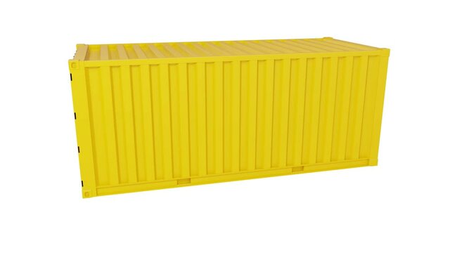 Industrial containers box. Shipping containers, Industrial containers cargo shipment. 4k UHD loop animation.