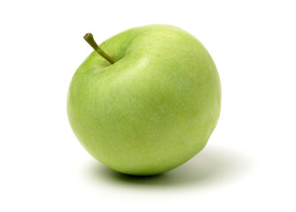 Green apples isolated on white background