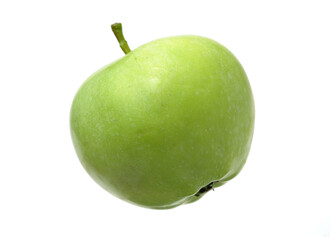 Green apples isolated on white background