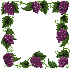frame of grapes